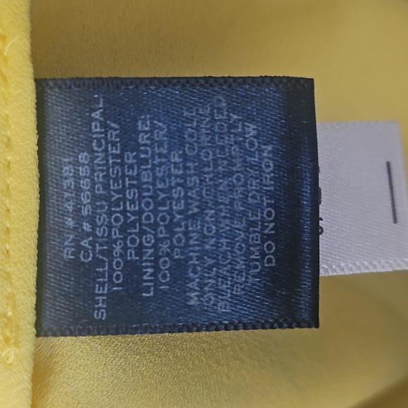 Ralph Lauren, Yellow Floral Wrap Top,   Medium - Picture 5 of 5